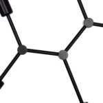 ΦΩΤΙΣΤΙΚΟ ΟΡΟΦΗΣ 4-ΦΩΤΟ LIGHTY LH10.7405.11 ΜΕΤΑΛΛΟ ΣΕ ΜΑΥΡΟ 57x5x52Υεκ. - Image 5