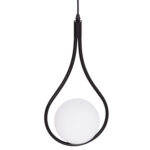 ΦΩΤΙΣΤΙΚΟ ΟΡΟΦΗΣ DROPLET LH10.7503.11 ΜΕΤΑΛΛΟ ΣΕ ΜΑΥΡΟ-ΛΕΥΚΟΣ ΓΛΟΜΠΟΣ 23,5x12x147Υεκ. - Image 4