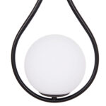 ΦΩΤΙΣΤΙΚΟ ΟΡΟΦΗΣ DROPLET LH10.7503.11 ΜΕΤΑΛΛΟ ΣΕ ΜΑΥΡΟ-ΛΕΥΚΟΣ ΓΛΟΜΠΟΣ 23,5x12x147Υεκ. - Image 5