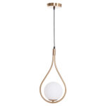 ΦΩΤΙΣΤΙΚΟ ΟΡΟΦΗΣ DROPLET LH10.7503.12 ΜΕΤΑΛΛΟ ΣΕ ΧΡΥΣΟ-ΛΕΥΚΟΣ ΓΛΟΜΠΟΣ 23,5x12x147Υεκ. - Image 3