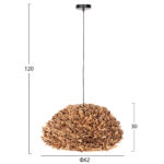 ΦΩΤΙΣΤΙΚΟ ΟΡΟΦΗΣ ΚΡΕΜΑΣΤΟ LH10.4353 ΥΔΡΟΥΑΚΙΝΘΟΣ ΣΕ ΦΥΣΙΚΟ-Φ62x30-120Υεκ. - Image 2