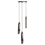 ΦΩΤΙΣΤΙΚΟ ΟΡΟΦΗΣ ΚΡΕΜΑΣΤΟ BIUT LH10.7528.11 ΜΑΥΡΟ ΜΕΤΑΛΛΟ-ΧΡΥΣΟ ΝΤΟΥΙ Φ23x139Υεκ. - Image 4