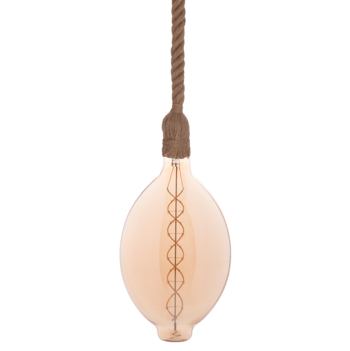 ΦΩΤΙΣΤΙΚΟ ΟΡΟΦΗΣ ΚΡΕΜΑΣΤΟ ΜΕ ΛΑΜΠΤΗΡΑ LH10.11927.01--ΣΧΟΙΝΙ 1m ΠΑΧΟΥΣ 2cm-ΝΤΟΥΙ Ε27 - Image 1