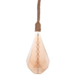 ΦΩΤΙΣΤΙΚΟ ΟΡΟΦΗΣ ΚΡΕΜΑΣΤΟ ΜΕ ΛΑΜΠΤΗΡΑ LH10.11933--ΣΧΟΙΝΙ 1m ΠΑΧΟΥΣ 2cm-ΝΤΟΥΙ Ε27