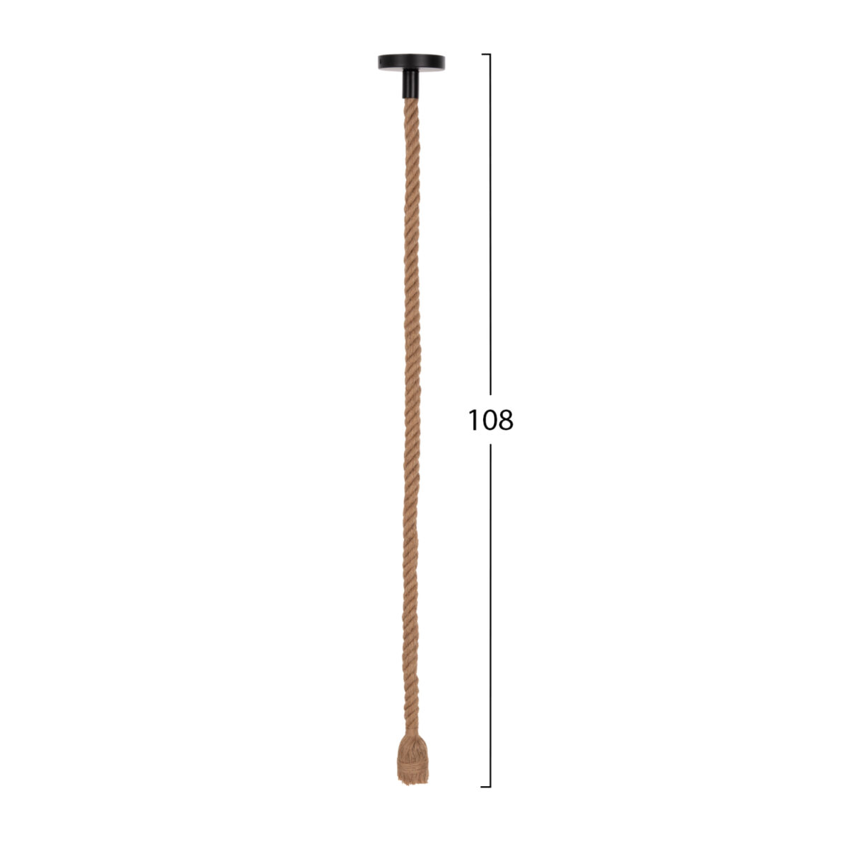 ΦΩΤΙΣΤΙΚΟ ΟΡΟΦΗΣ ΚΡΕΜΑΣΤΟ ΜΕ ΛΑΜΠΤΗΡΑ LH10.11933--ΣΧΟΙΝΙ 1m ΠΑΧΟΥΣ 2cm-ΝΤΟΥΙ Ε27 - Image 4