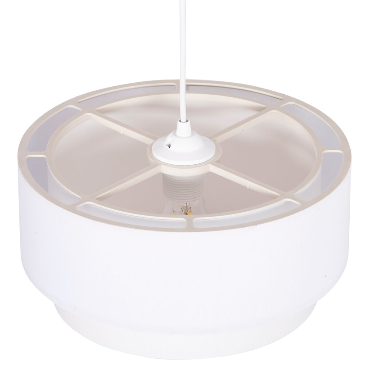 ΦΩΤΙΣΤΙΚΟ ΟΡΟΦΗΣ ΚΥΛΙΝΔΡΙΚΟ KRIKS LH10.4707.01 PVC ΣΕ ΛΕΥΚΟ Φ30x70Υεκ. - Image 4