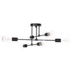 ΦΩΤΙΣΤΙΚΟ ΟΡΟΦΗΣ ΠΟΛΥΦΩΤΟ LIGHTY LH10.7427.11 ΜΕΤΑΛΛΟ ΣΕ ΜΑΥΡΟ 51x51x23Υεκ. - Image 3