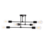 ΦΩΤΙΣΤΙΚΟ ΟΡΟΦΗΣ ΠΟΛΥΦΩΤΟ LIGHTY LH10.7427.11 ΜΕΤΑΛΛΟ ΣΕ ΜΑΥΡΟ 51x51x23Υεκ. - Image 4