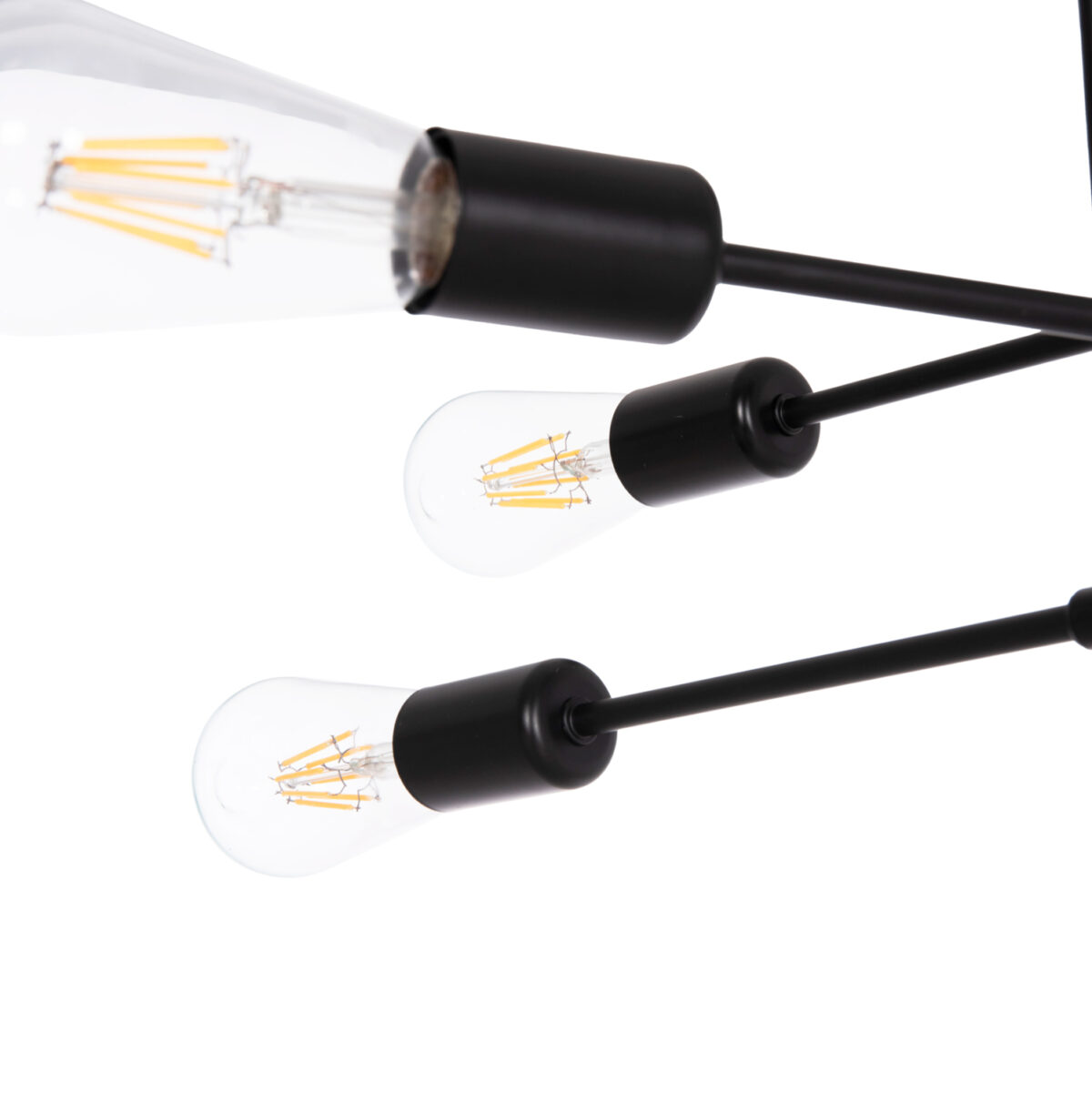 ΦΩΤΙΣΤΙΚΟ ΟΡΟΦΗΣ ΠΟΛΥΦΩΤΟ LIGHTY LH10.7427.11 ΜΕΤΑΛΛΟ ΣΕ ΜΑΥΡΟ 51x51x23Υεκ. - Image 5