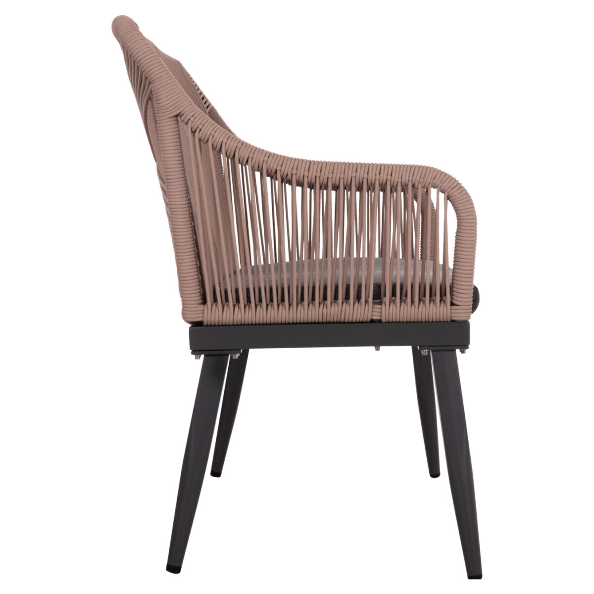 ΚΑΝΑΠΕΣ 2ΘΕΣΙΟΣ MYRTIA LH10.5550.12 AΛΟΥΜΙΝΙΟ ΑΝΘΡΑΚΙ--ΜΠΕΖ TESLIN ΣΧΟΙΝΙ 123x61x90Υεκ. - Image 4