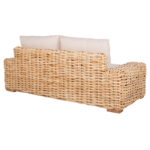ΚΑΝΑΠΕΣ 2-ΘΕΣΙΟΣ TROPEL LH10.9809 ΞΥΛΟ MANGO-RATTAN ΦΥΣΙΚΟ-ΛΕΥΚΑ ΜΑΞΙΛΑΡΙΑ 192x88x70-85Υεκ. - Image 5