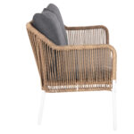 ΚΑΝΑΠΕΣ ΕΞ.ΧΩΡΟΥ BAFFIN LH10.6054.01 ΑΛΟΥΜΙΝΙΟ ΛΕΥΚΟ-ΣΥΝΘ.RATTAN ΜΠΕΖ-ΑΝΘΡΑΚΙ ΜΑΞΙΛΑΡΙΑ - Image 4