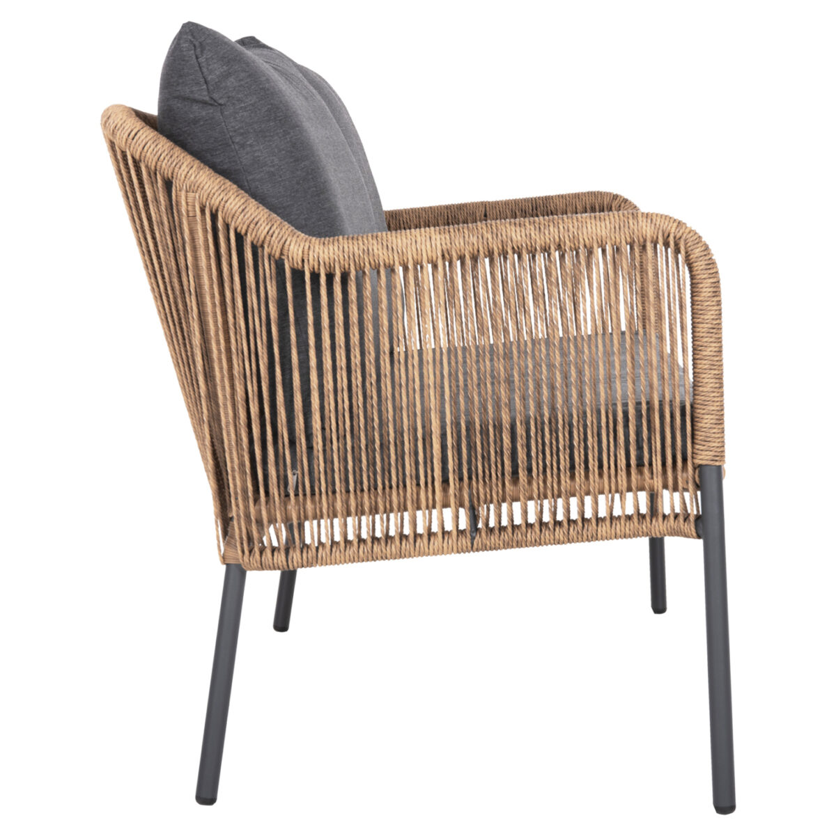 ΚΑΝΑΠΕΣ ΕΞ.ΧΩΡΟΥ BAFFIN LH10.6054.03 ΑΛΟΥΜ. ΑΝΘΡΑΚΙ-ΣΥΝΘ.RATTAN ΜΠΕΖ-ΑΝΘΡΑΚΙ ΜΑΞΙΛΑΡΙΑ - Image 4