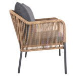 ΚΑΝΑΠΕΣ ΕΞ.ΧΩΡΟΥ BAFFIN LH10.6054.03 ΑΛΟΥΜ. ΑΝΘΡΑΚΙ-ΣΥΝΘ.RATTAN ΜΠΕΖ-ΑΝΘΡΑΚΙ ΜΑΞΙΛΑΡΙΑ - Image 4