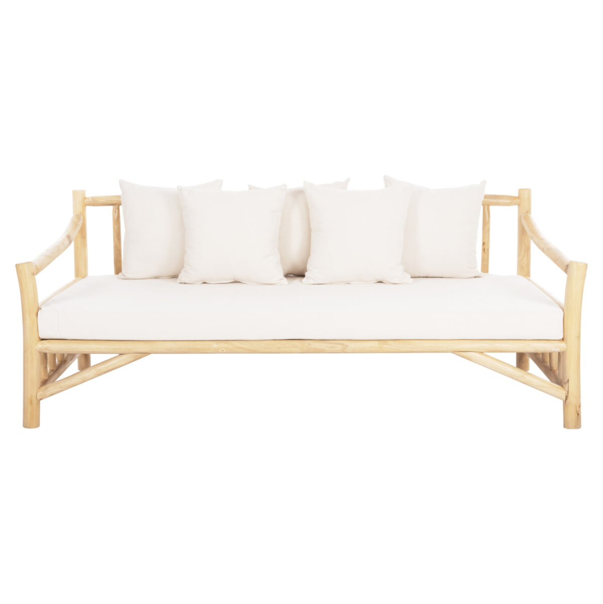 ΚΑΝΑΠΕΣ ΤΡΙΘΕΣΙΟΣ TORC LH10.9339 ΑΠΟ ΜΑΣΙΦ ΞΥΛΟ TΕΑK ΦΥΣΙΚΟ - ΛΕΥΚΟ 200x100x80Yεκ. - Image 3