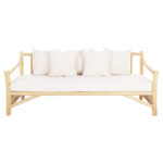 ΚΑΝΑΠΕΣ ΤΡΙΘΕΣΙΟΣ TORC LH10.9339 ΑΠΟ ΜΑΣΙΦ ΞΥΛΟ TΕΑK ΦΥΣΙΚΟ - ΛΕΥΚΟ 200x100x80Yεκ. - Image 3