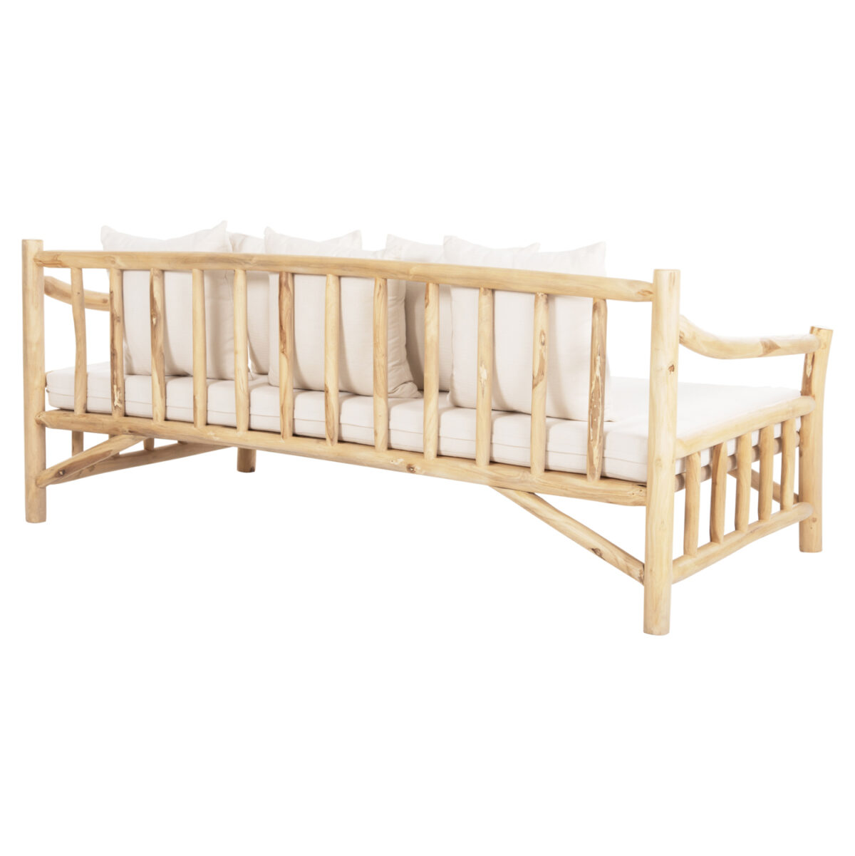 ΚΑΝΑΠΕΣ ΤΡΙΘΕΣΙΟΣ TORC LH10.9339 ΑΠΟ ΜΑΣΙΦ ΞΥΛΟ TΕΑK ΦΥΣΙΚΟ - ΛΕΥΚΟ 200x100x80Yεκ. - Image 5