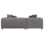 ΚΑΝΑΠΕΣ ΓΩΝΙΑ (ΑΡΙΣΤΕΡΗ) 3-ΘΕΣΙΟΣ GRACE LH10.3280.03L ΓΚΡΙ ΥΦΑΣΜΑ 252x160x70-90Υεκ - Image 5