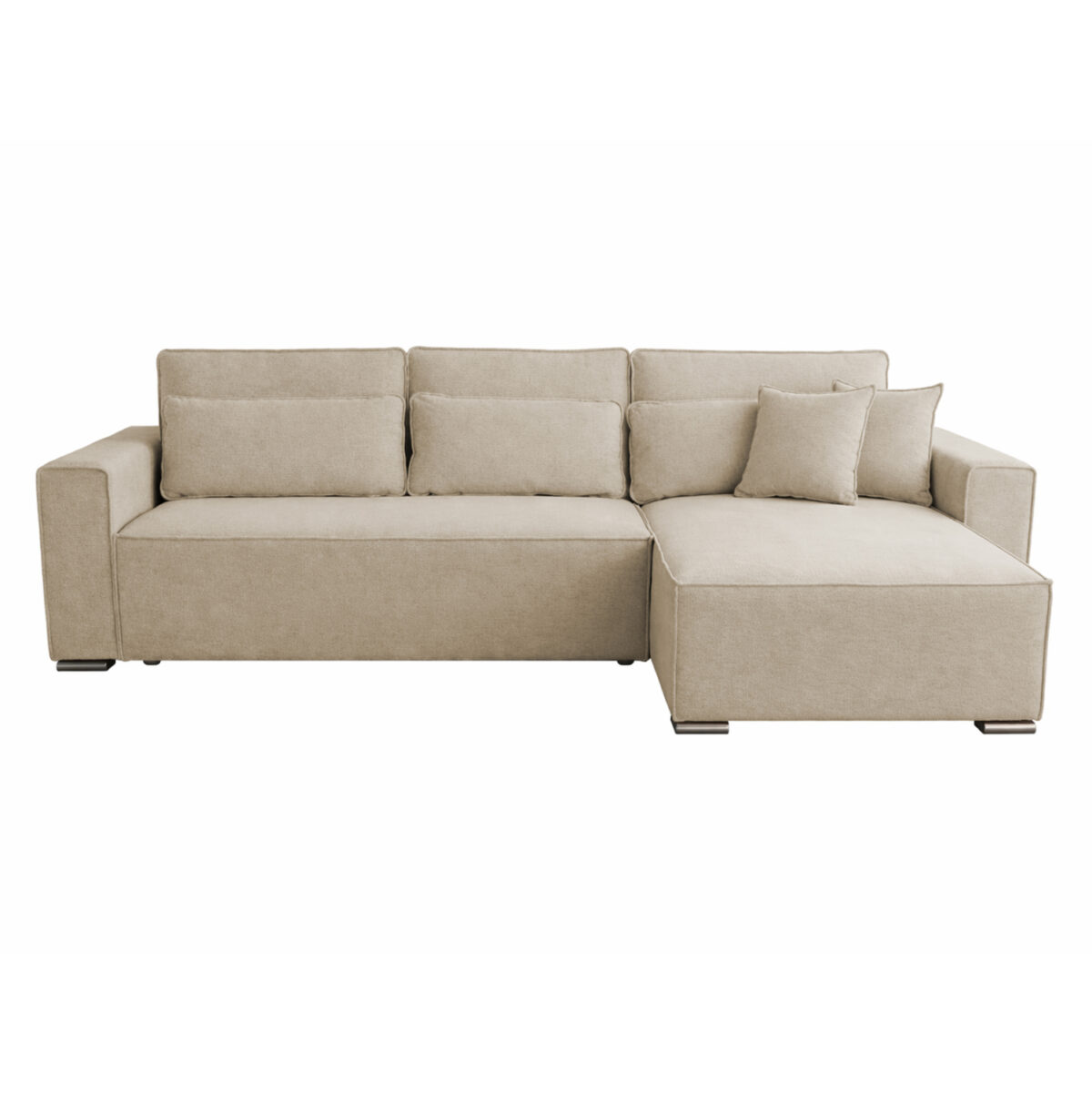 ΚΑΝΑΠΕΣ ΚΡΕΒΑΤΙ ΑΝΑΣΤΡΕΨΙΜH ΓΩΝΙΑ CORNERA LH10.3335.03 ΜΠΕΖ ΥΦΑΣΜΑ 269x155x89Yεκ - Image 3