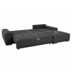 ΚΑΝΑΠΕΣ ΚΡΕΒΑΤΙ ΔΕΞΙΑ ΓΩΝΙΑ COMFYRA LH10.3336.01R ΓΚΡΙ ΥΦΑΣΜΑ 270x181x75Υεκ - Image 3