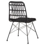 ΚΑΡΕΚΛΑ ΕΞ.ΧΩΡΟΥ ALLEGRA LH10.5453.12 ΜΕΤΑΛΛΟ-ΜΑΞΙΛΑΡΙ-WICKER ΜΑΥΡΟ 52x52x83,5Yεκ. - Image 5
