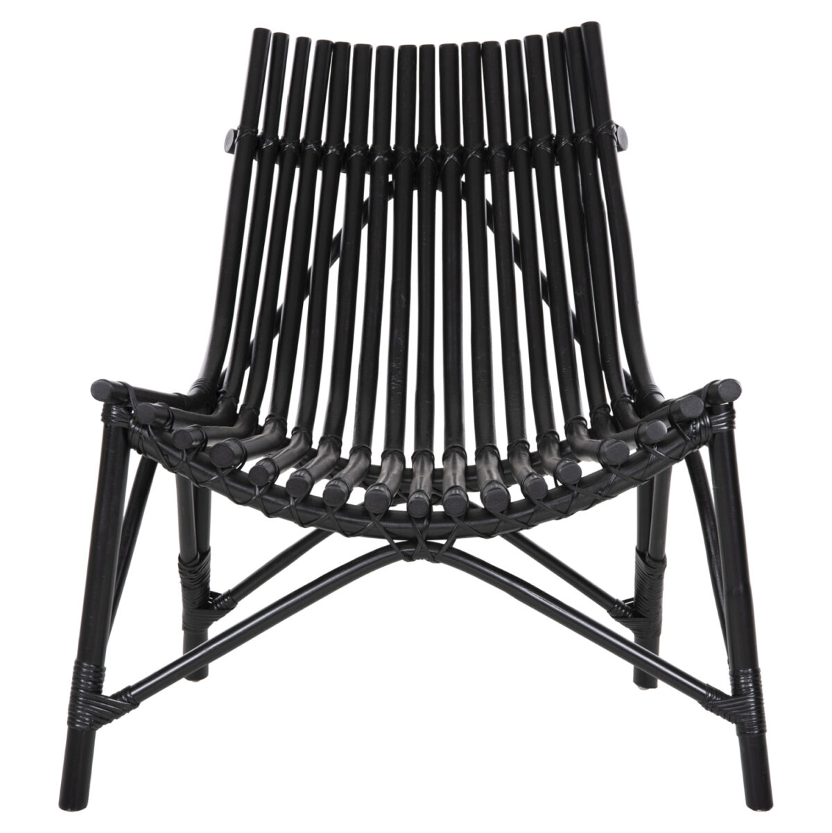 ΚΑΡΕΚΛΑ ΕΞΩΤ.ΧΩΡΟΥ CELLION LH10.9812.02 ΡΑΒΔΟΙ RATTAN ΣΕ ΜΑΥΡΟ ΧΡΩΜΑ 76x72x83Υεκ. - Image 3