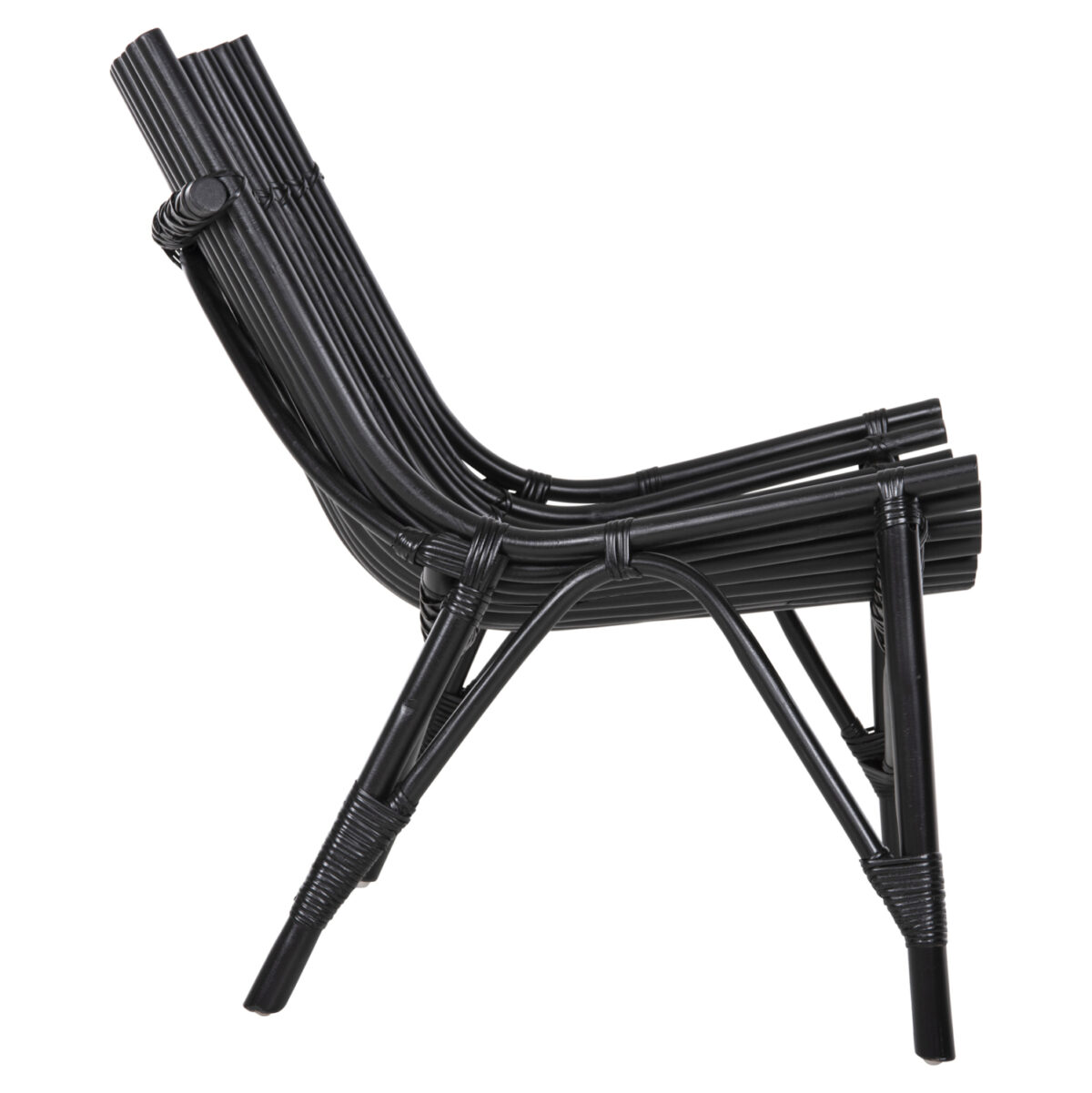ΚΑΡΕΚΛΑ ΕΞΩΤ.ΧΩΡΟΥ CELLION LH10.9812.02 ΡΑΒΔΟΙ RATTAN ΣΕ ΜΑΥΡΟ ΧΡΩΜΑ 76x72x83Υεκ. - Image 4