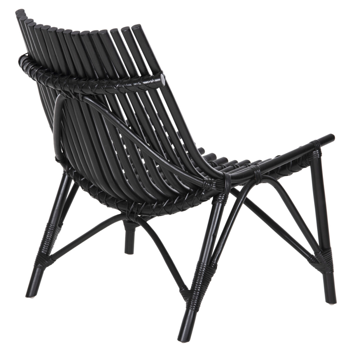 ΚΑΡΕΚΛΑ ΕΞΩΤ.ΧΩΡΟΥ CELLION LH10.9812.02 ΡΑΒΔΟΙ RATTAN ΣΕ ΜΑΥΡΟ ΧΡΩΜΑ 76x72x83Υεκ. - Image 5