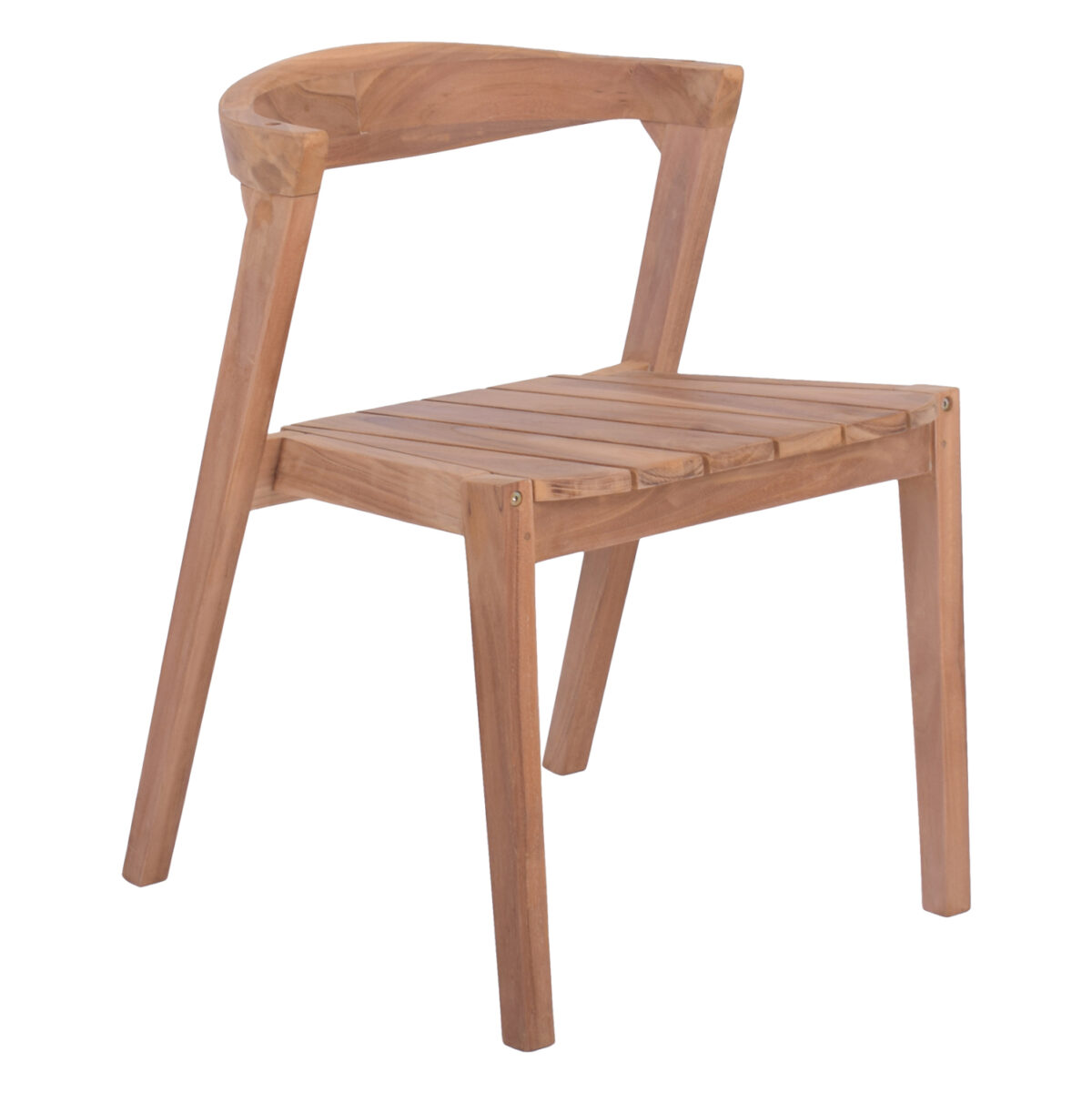 ΚΑΡΕΚΛΑ ΕΞΩΤΕΡΙΚΟΥ ΧΩΡΟΥ ORLEAN LH10.18130 ΞΥΛΟ TEAK-ΦΥΣΙΚΟ ΧΡΩΜΑ 49.5x58x70Υεκ. - Image 1