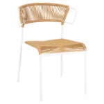 ΚΑΡΕΚΛΑ SUKI LH10.6053.01 ΜΕΤΑΛΛO ΛΕΥΚΟ KAI ΣΥΝΘ. RATTAN ΣΕ ΦΥΣΙΚΟ 54x62x80Υεκ