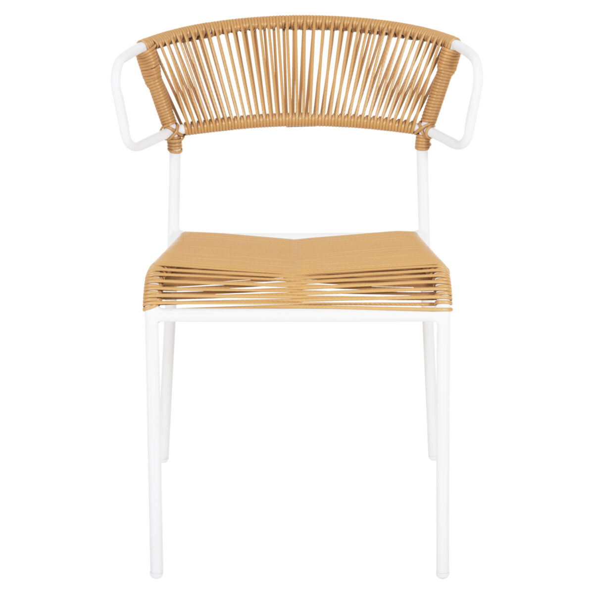 ΚΑΡΕΚΛΑ SUKI LH10.6053.01 ΜΕΤΑΛΛO ΛΕΥΚΟ KAI ΣΥΝΘ. RATTAN ΣΕ ΦΥΣΙΚΟ 54x62x80Υεκ - Image 3