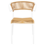 ΚΑΡΕΚΛΑ SUKI LH10.6053.01 ΜΕΤΑΛΛO ΛΕΥΚΟ KAI ΣΥΝΘ. RATTAN ΣΕ ΦΥΣΙΚΟ 54x62x80Υεκ - Image 3