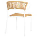 ΚΑΡΕΚΛΑ SUKI LH10.6053.01 ΜΕΤΑΛΛO ΛΕΥΚΟ KAI ΣΥΝΘ. RATTAN ΣΕ ΦΥΣΙΚΟ 54x62x80Υεκ - Image 5