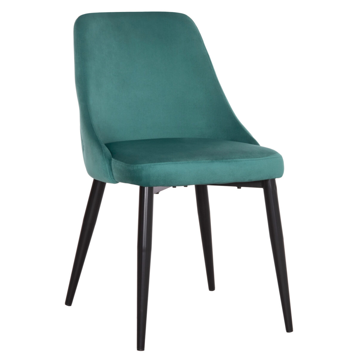 karekla-fb9852713-beloydo-kyparissi-mayr ΚΑΡΕΚΛΑ SERENITY LH10.8527.13 ΒΕΛΟΥΔΟ ΧΡΩΜΑ ΜΕΝΤΑ- ΜΑΥΡΑ ΜΕΤΑΛΛΙΚΑ ΠΟΔΙΑ 51x54x83,5Υεκ. - Image 1