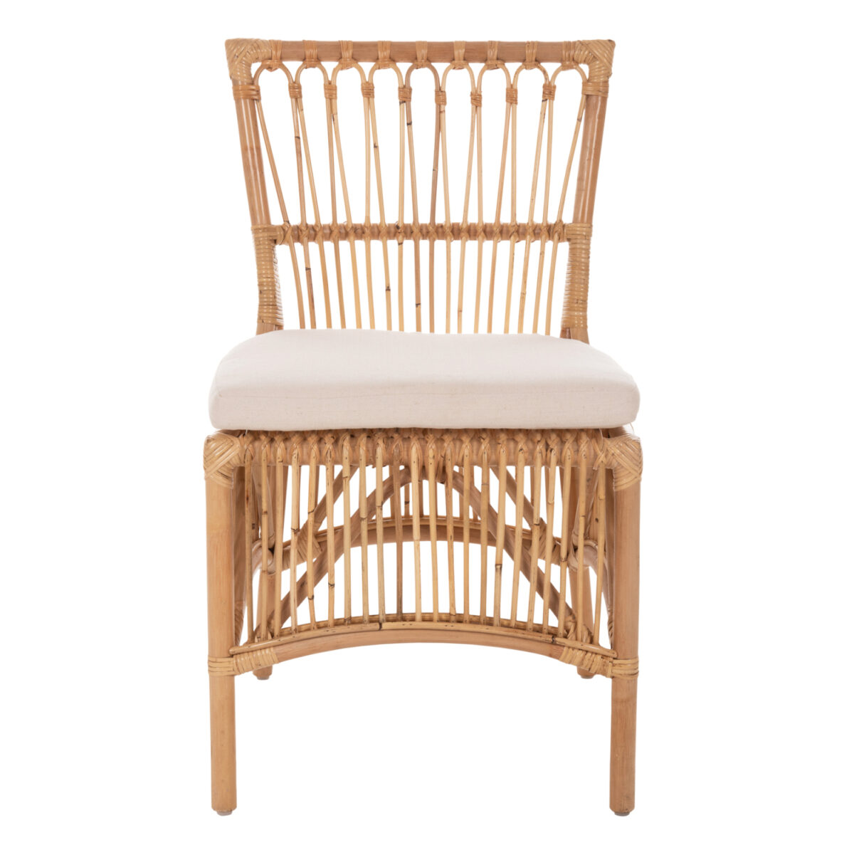 ΚΑΡΕΚΛΑ THALIN LH10.9834 RATTAN ΣΕ ΦΥΣΙΚΟ-ΜΑΞΙΛΑΡΙ ΣΕ ΛΕΥΚΟ 53x58x91Υεκ. - Image 3
