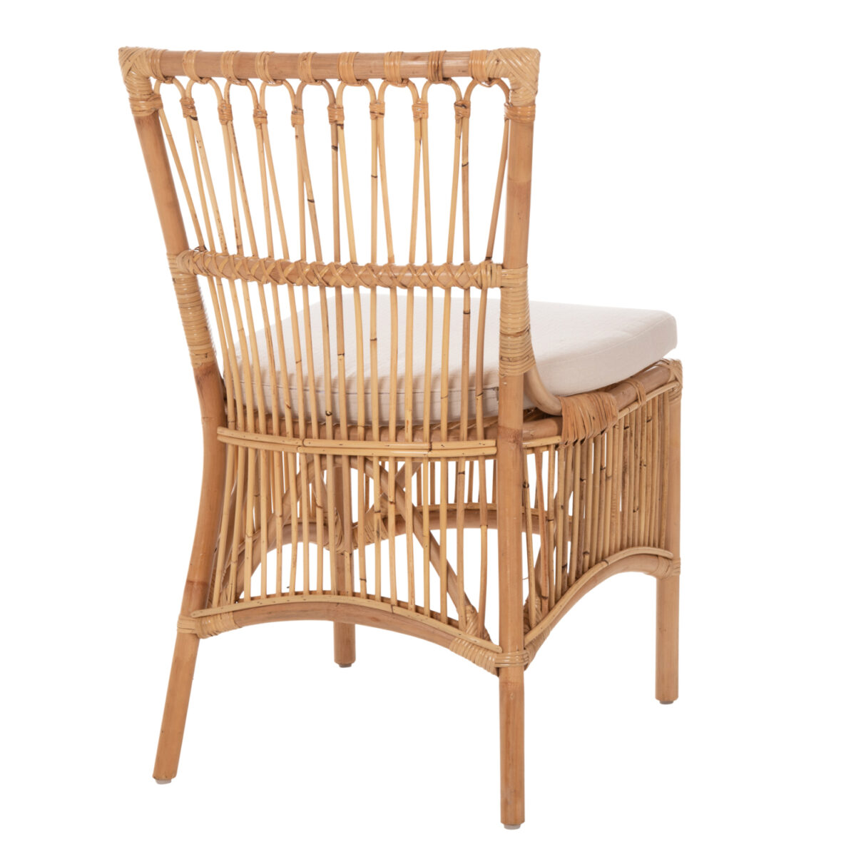 ΚΑΡΕΚΛΑ THALIN LH10.9834 RATTAN ΣΕ ΦΥΣΙΚΟ-ΜΑΞΙΛΑΡΙ ΣΕ ΛΕΥΚΟ 53x58x91Υεκ. - Image 5
