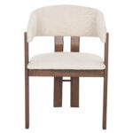 ΚΑΡΕΚΛΑ ZARRA LH10.9970.03 RUBBERWOOD ΣΕ ΚΑΡΥΔΙ-ΕΚΡΟΥ ΜΠΟΥΚΛΕ ΥΦΑΣΜΑ 55,5x59x81,5Υεκ - Image 3