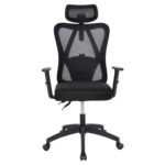 ΚΑΡΕΚΛΑ ΓΡΑΦΕΙΟΥ MEXER LH10.1195.01 ΜΑΥΡΟ MESH-PP ΒΑΣΗ 68x70x136Υεκ. - Image 3