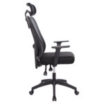 ΚΑΡΕΚΛΑ ΓΡΑΦΕΙΟΥ MEXER LH10.1195.01 ΜΑΥΡΟ MESH-PP ΒΑΣΗ 68x70x136Υεκ. - Image 4