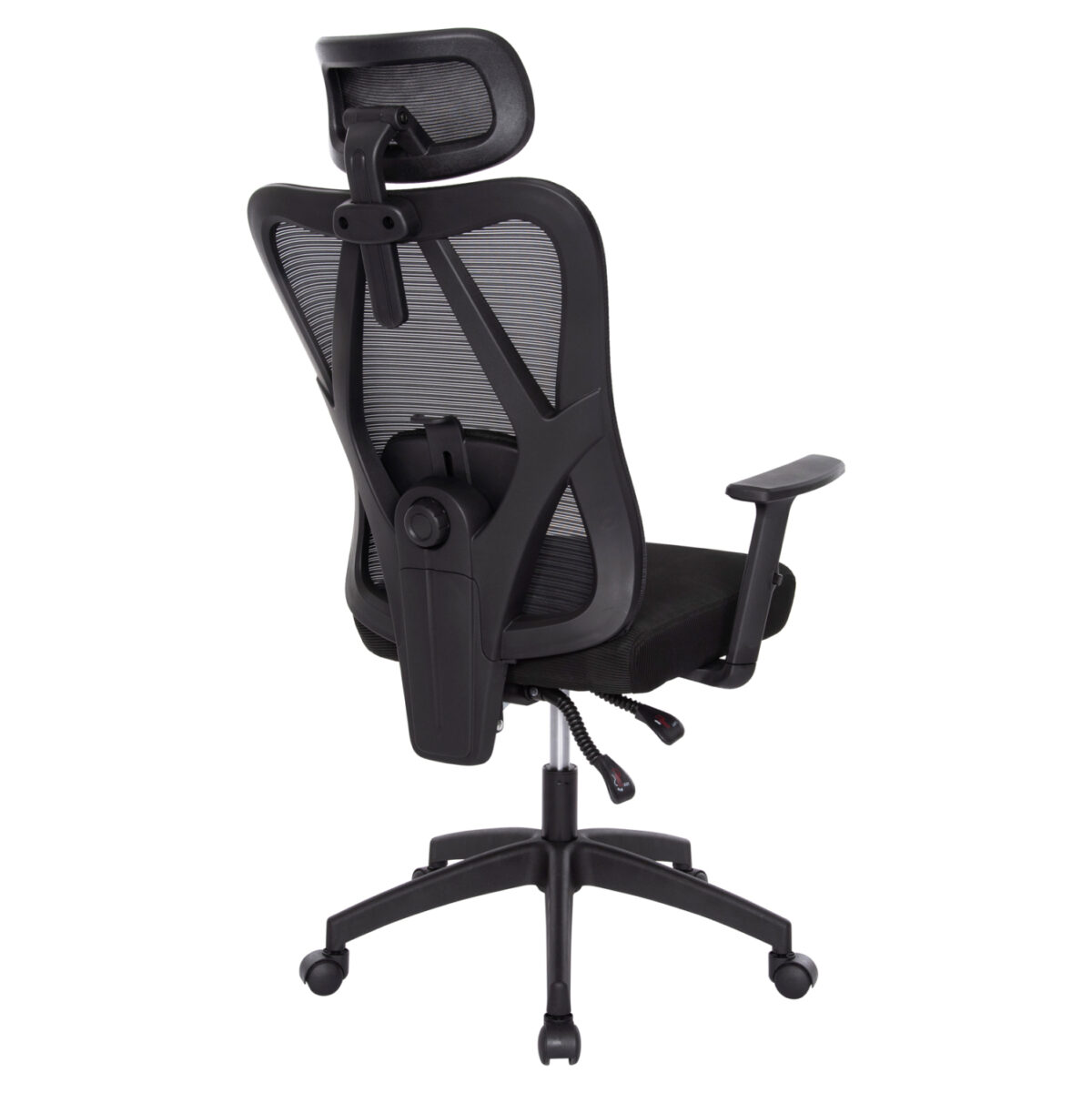 ΚΑΡΕΚΛΑ ΓΡΑΦΕΙΟΥ MEXER LH10.1195.01 ΜΑΥΡΟ MESH-PP ΒΑΣΗ 68x70x136Υεκ. - Image 5