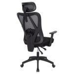 ΚΑΡΕΚΛΑ ΓΡΑΦΕΙΟΥ MEXER LH10.1195.01 ΜΑΥΡΟ MESH-PP ΒΑΣΗ 68x70x136Υεκ. - Image 5
