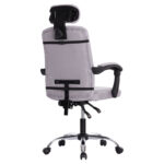 ΚΑΡΕΚΛΑ ΓΡΑΦΕΙΟΥ CRONER LH10.1196.02 ΓΚΡΙ MESH-ΜΕΤΑΛ.ΒΑΣΗ 58x67x124Υεκ. - Image 5