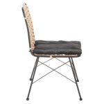 ΚΑΡΕΚΛΑ ΜΕΤΑΛΛΙΚΗ ALLEGRA LH10.5691.11 WICKER ΜΠΕΖ-ΜΑΥΡΟ 51x54x84Υεκ. - Image 4
