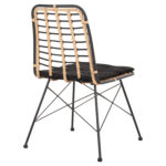 ΚΑΡΕΚΛΑ ΜΕΤΑΛΛΙΚΗ ALLEGRA LH10.5691.11 WICKER ΜΠΕΖ-ΜΑΥΡΟ 51x54x84Υεκ. - Image 5