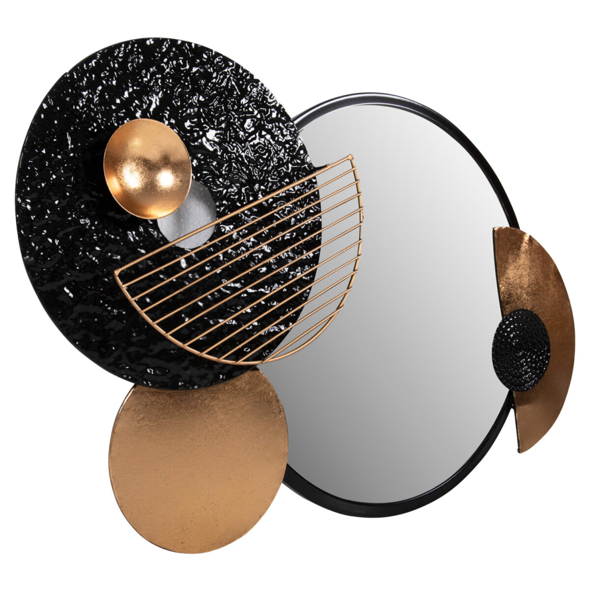 ΚΑΘΡΕΠΤΗΣ ΤΟΙΧΟΥ LH10.4211 ΜΕΤΑΛΛΟ ΣΕ ΜΑΥΡΟ-ΧΡΥΣΟ 82x8x52Υ εκ. - Image 3