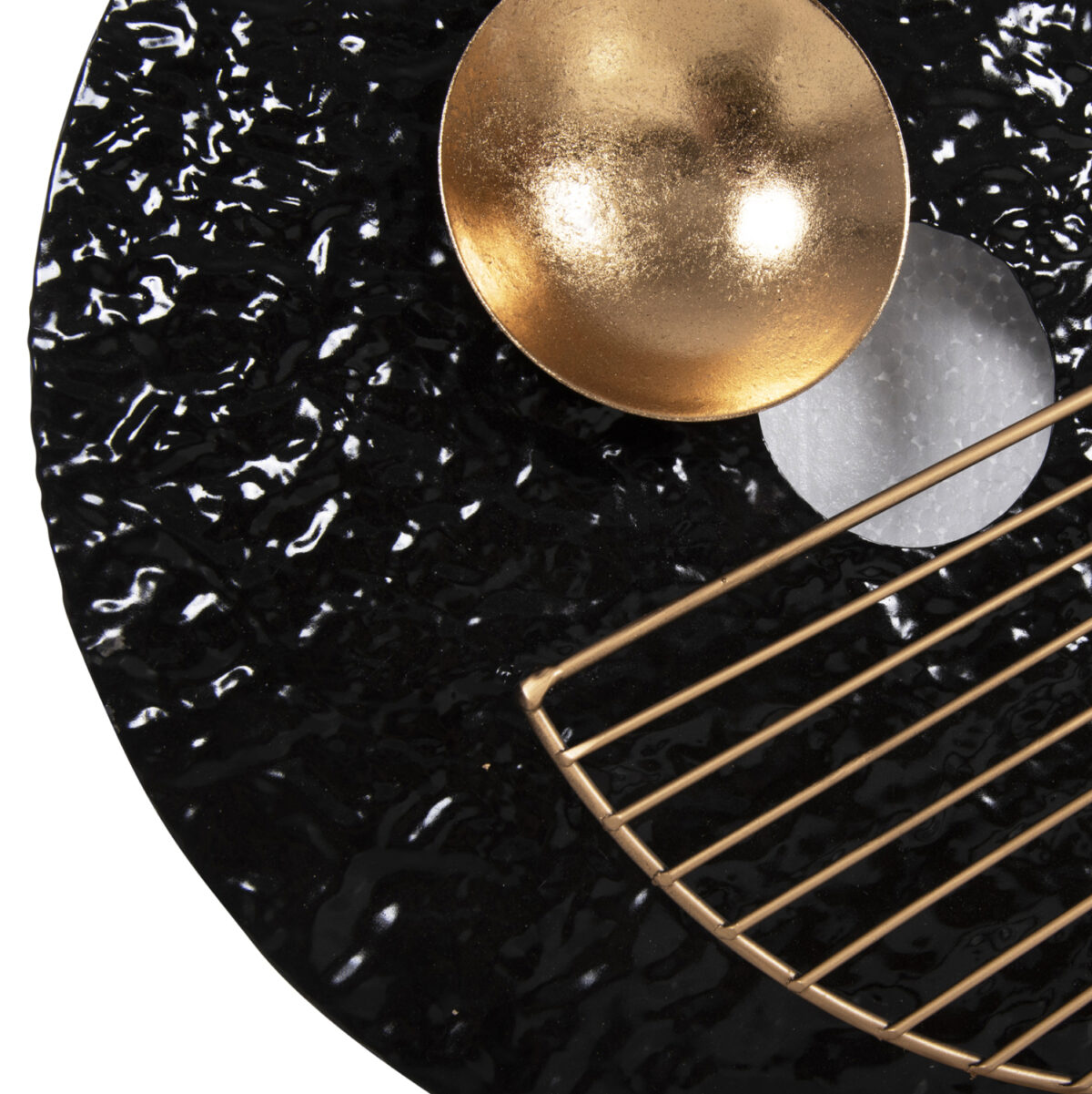 ΚΑΘΡΕΠΤΗΣ ΤΟΙΧΟΥ LH10.4211 ΜΕΤΑΛΛΟ ΣΕ ΜΑΥΡΟ-ΧΡΥΣΟ 82x8x52Υ εκ. - Image 4