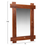 ΚΑΘΡΕΠΤΗΣ ΤΟΙΧΟΥ LH10.4303 ΑΝΑΚΥΚΛΩΜΕΝΟ TEAK ΣΕ ΦΥΣΙΚΟ 70x100Υεκ. - Image 2