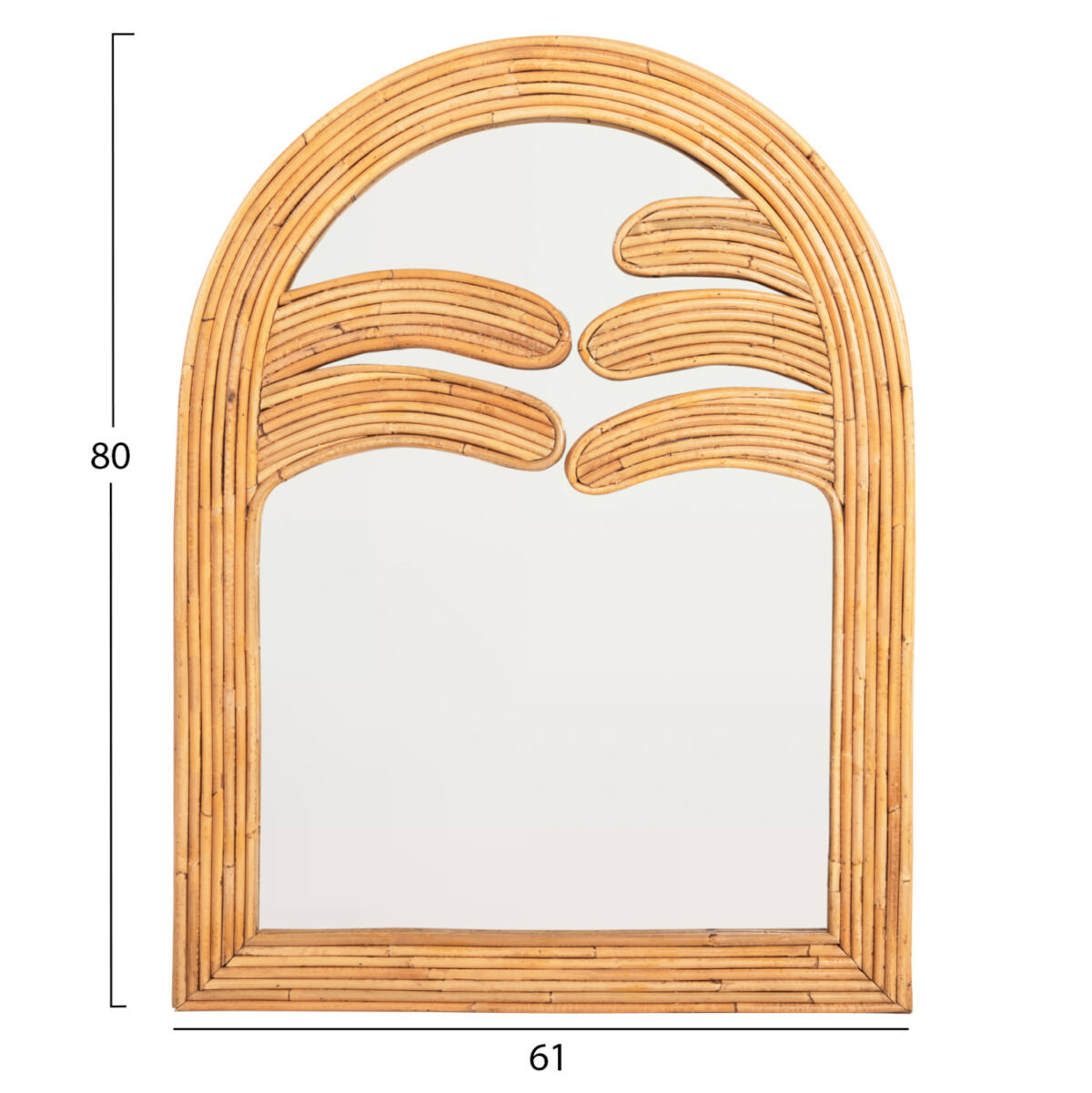 ΚΑΘΡΕΠΤΗΣ ΤΟΙΧΟΥ REFLECT LH10.4366 ΦΥΣΙΚΟ RATTAN 61x5x80Υεκ. - Image 2