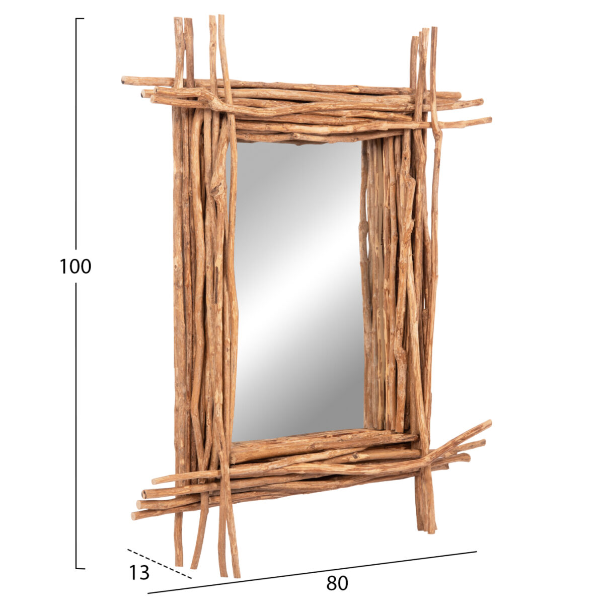 ΚΑΘΡΕΠΤΗΣ ΤΟΙΧΟΥ TWIGGER LH10.4442 DRIFTWOOD ΣΕ ΦΥΣΙΚΟ ΧΡΩΜΑ 80x15x100Υεκ - Image 2