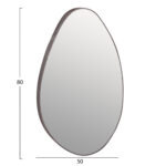 ΚΑΘΡΕΠΤΗΣ ΤΟΙΧΟΥ DROP LH10.4488.02 ΜΕ ΠΛΑΙΣΙΟ MDF ΣΕ ΧΡΩΜΑΤΙΣΜΟ GREY MARBLE 50x80Υεκ. - Image 2